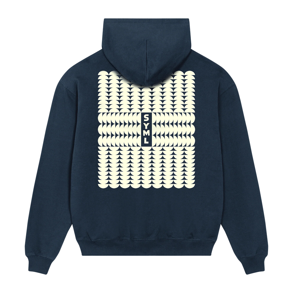 Trees Hooded Sweatshirt (Navy)